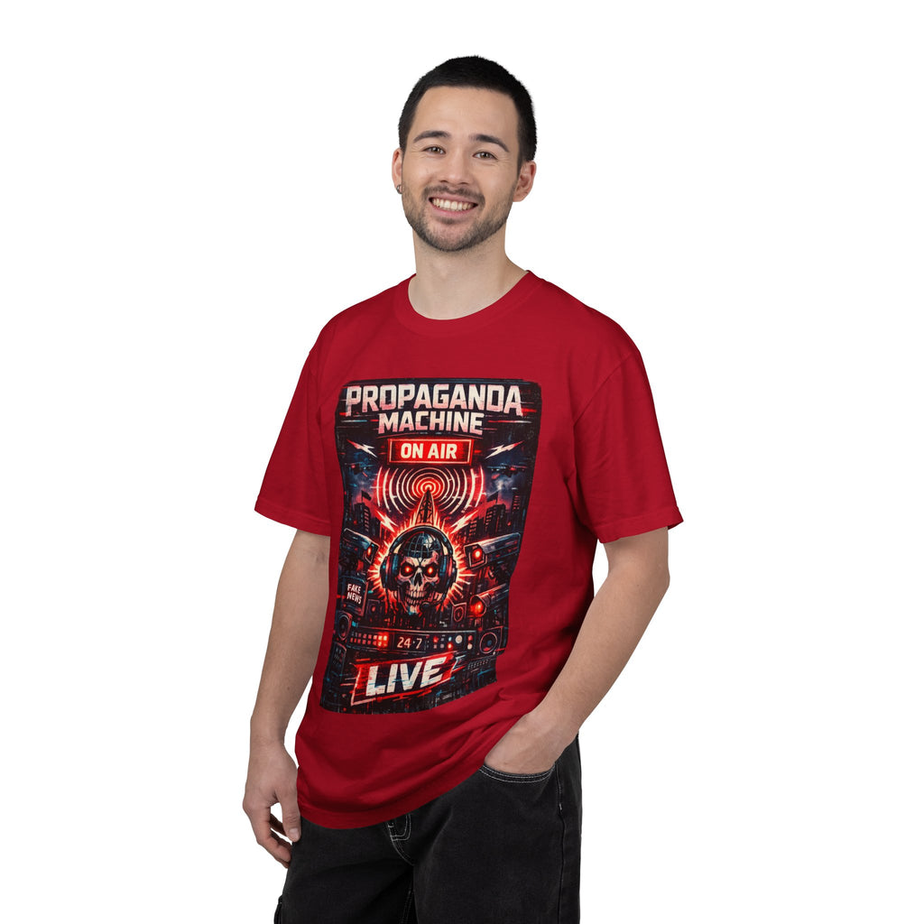 Propaganda Machine Live T-Shirt — Retro Radio Skull Graphic Tee