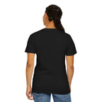 Glitchy Graphic T-Shirt — Retro Glitch Text Tee (Front "GO", Back "Glitchy")