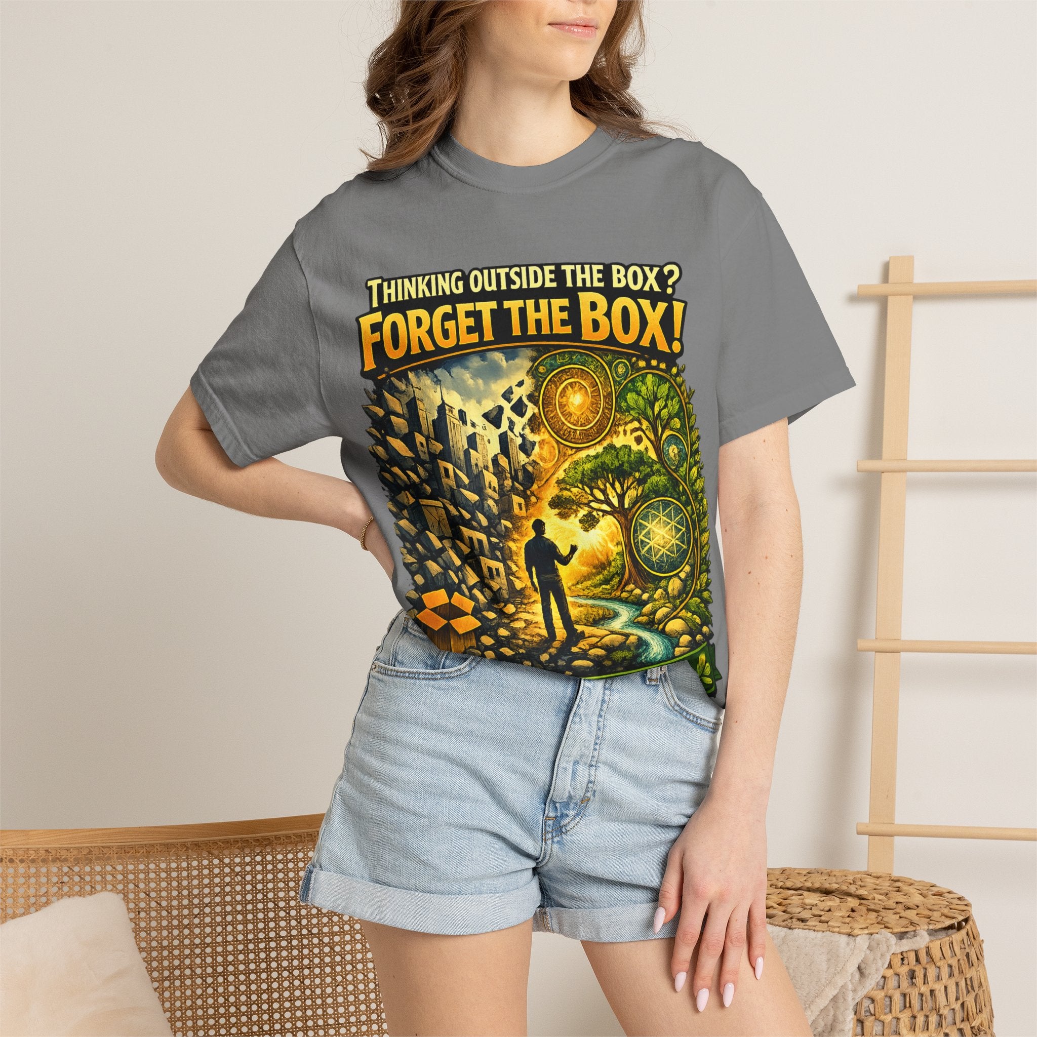 Thinking Outside the Box? Forget the Box! T-Shirt — Reconnect with Nature Graphic Tee
