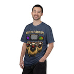 Wake the Flock Up! V3 Hypnotic Sheep Novelty Graphic T-Shirt