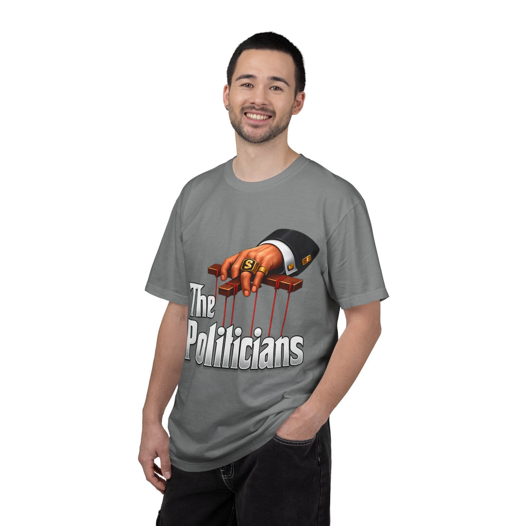 The Politicians T-Shirt — Puppet Master Hand & Money Political Satire Tee