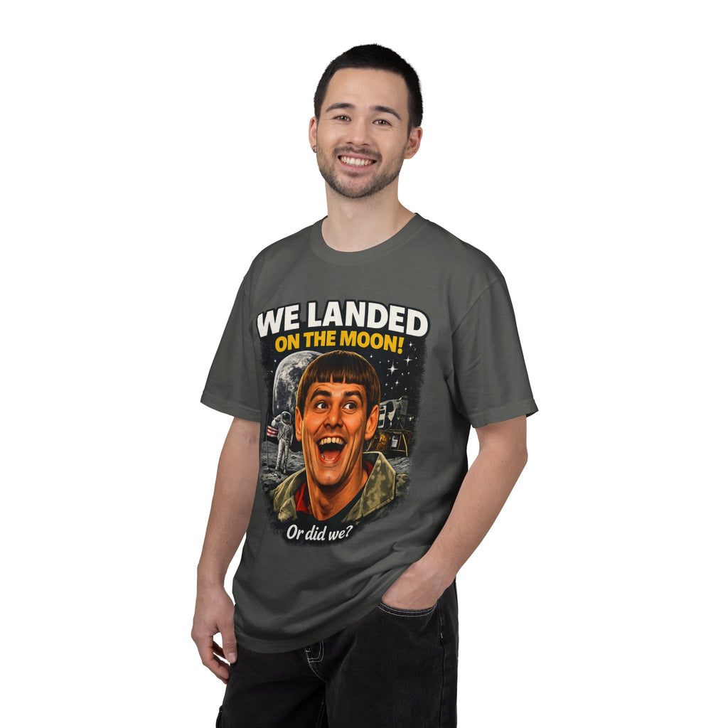We Landed on the Moon! Or Did We?' Retro Comedy Space Graphic Tee