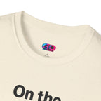 On the GO. Graphic T-Shirt — 'On the GO.' Retro Glitch Travel Tee
