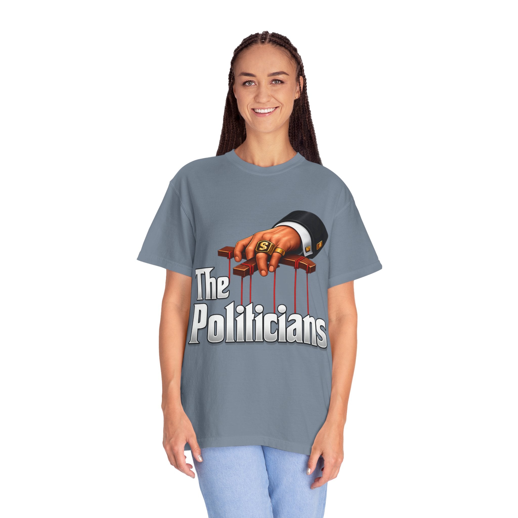 The Politicians T-Shirt — Puppet Master Hand & Money Political Satire Tee