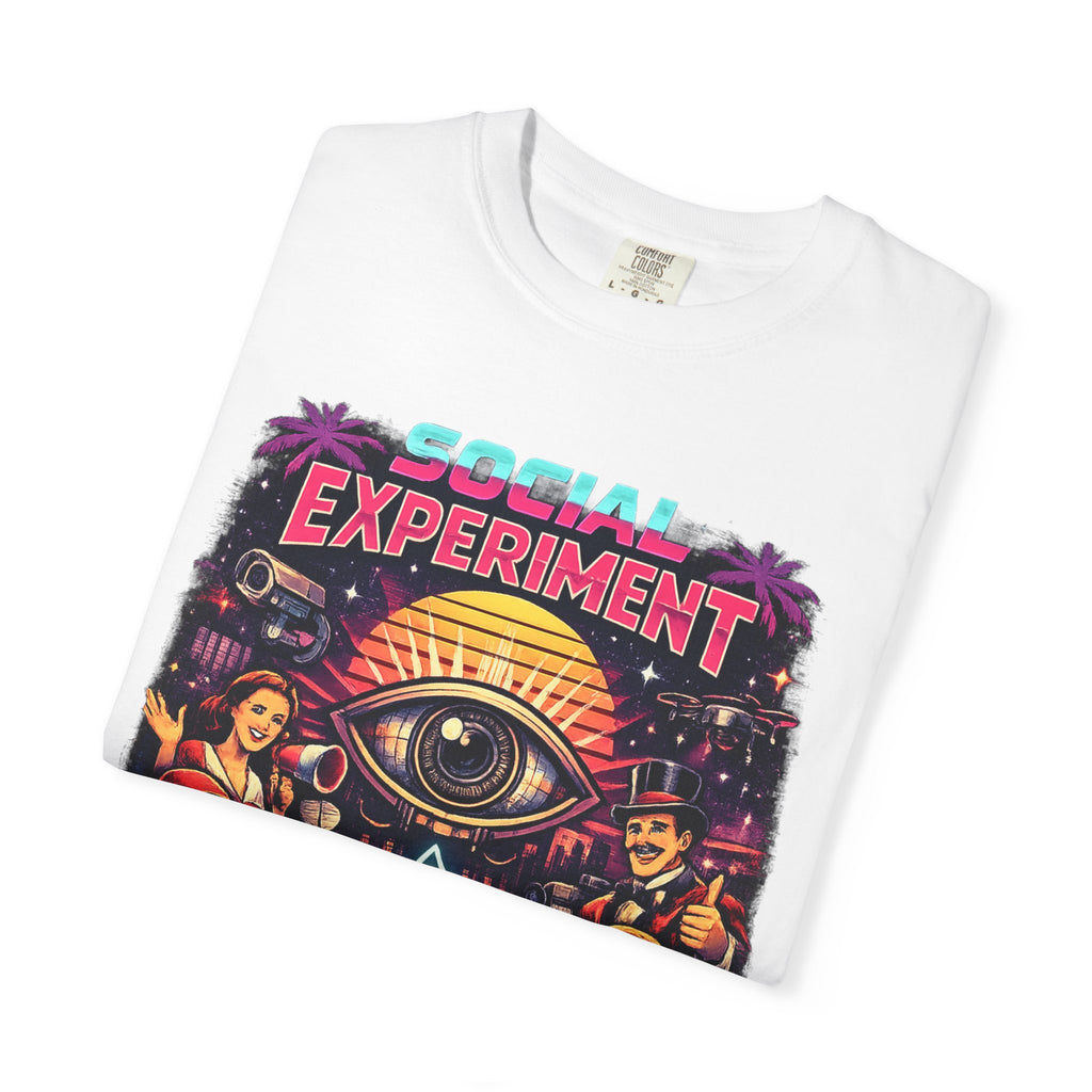 Social Experiment V2 T-Shirt — Retro All-Seeing Eye Graphic Tee