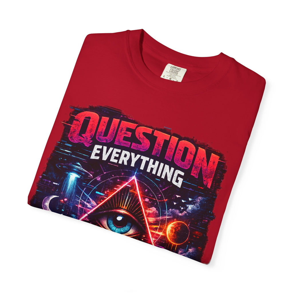Question Everything T-Shirt — Mystical All-Seeing Eye Graphic Tee