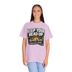 Keep Your Head Up T-Shirt — Inspirational Mountain Tee ("Because You Matter")