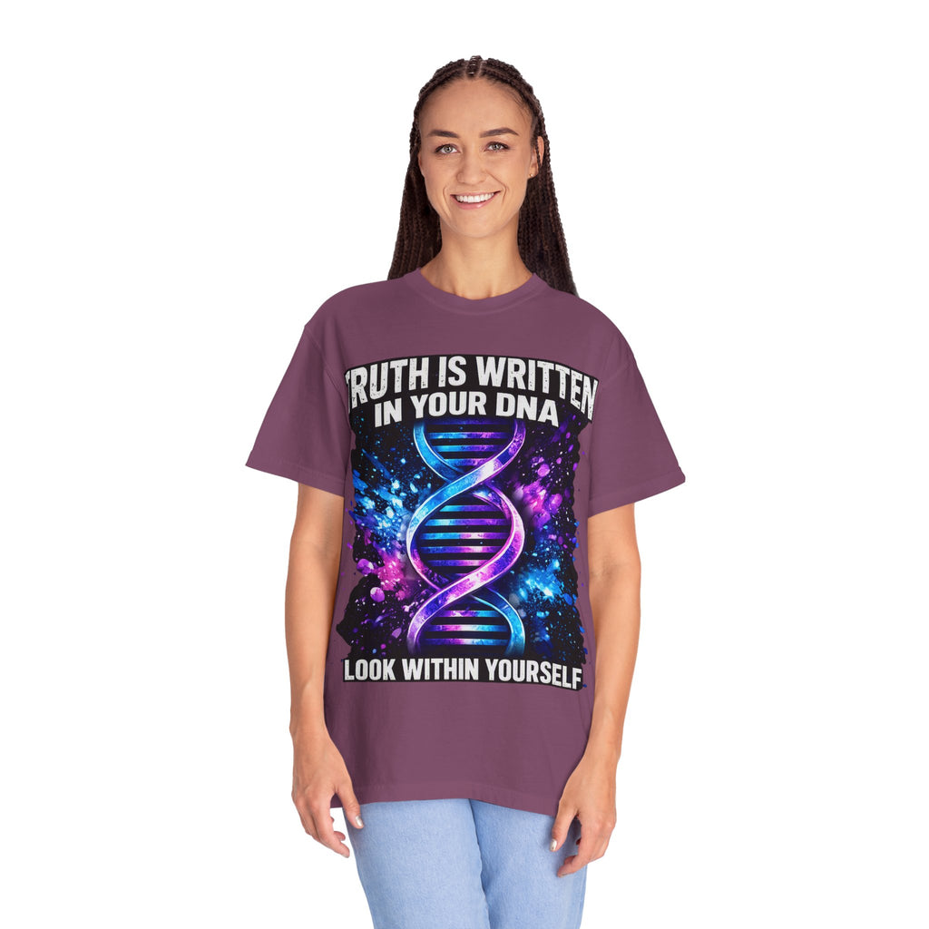 DNA Graphic T-Shirt — "Truth Is Written In Your DNA" Inspirational Science Tee
