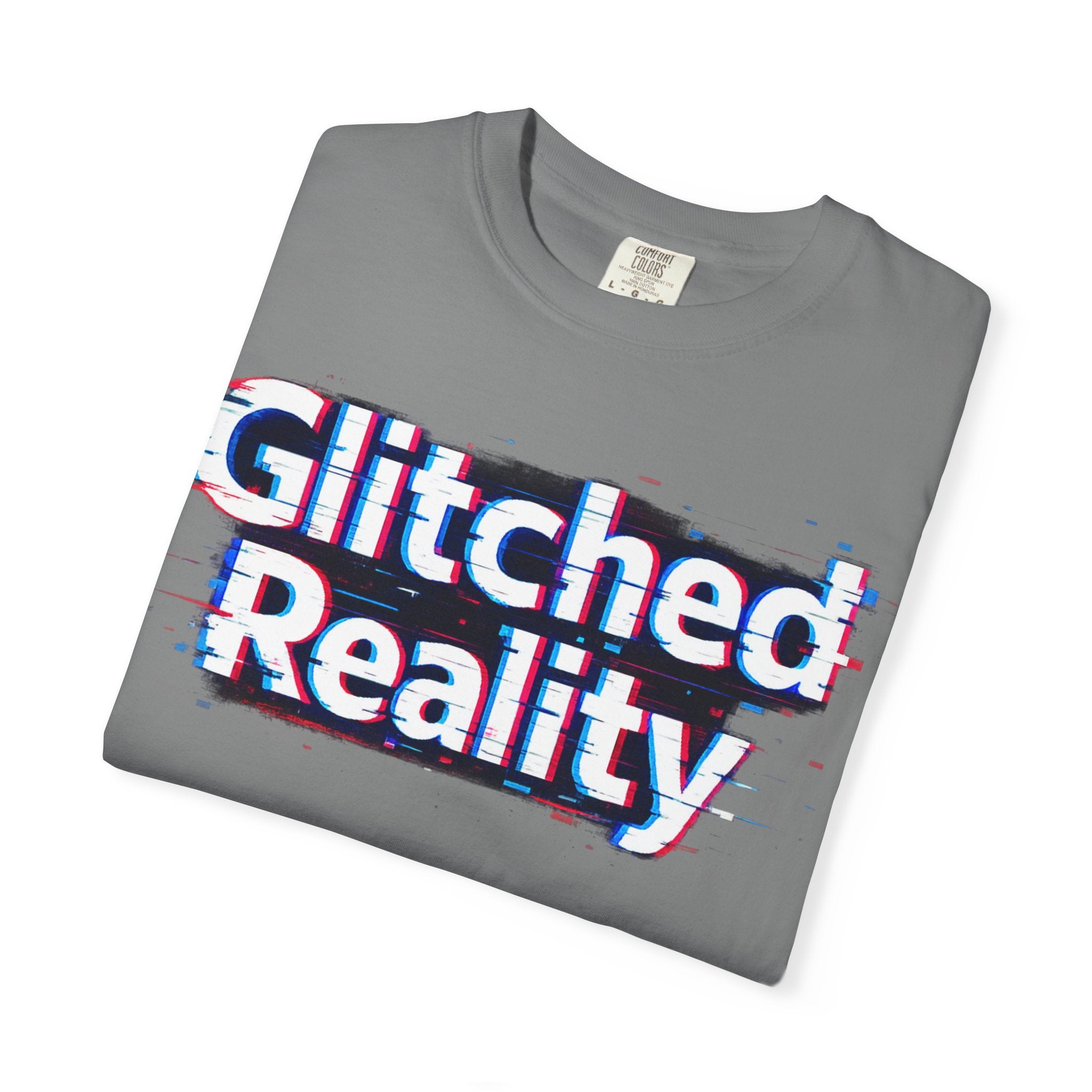 Glitched Reality T‑Shirt — Retro Glitch Graphic Tee with "Glitched Reality" Text