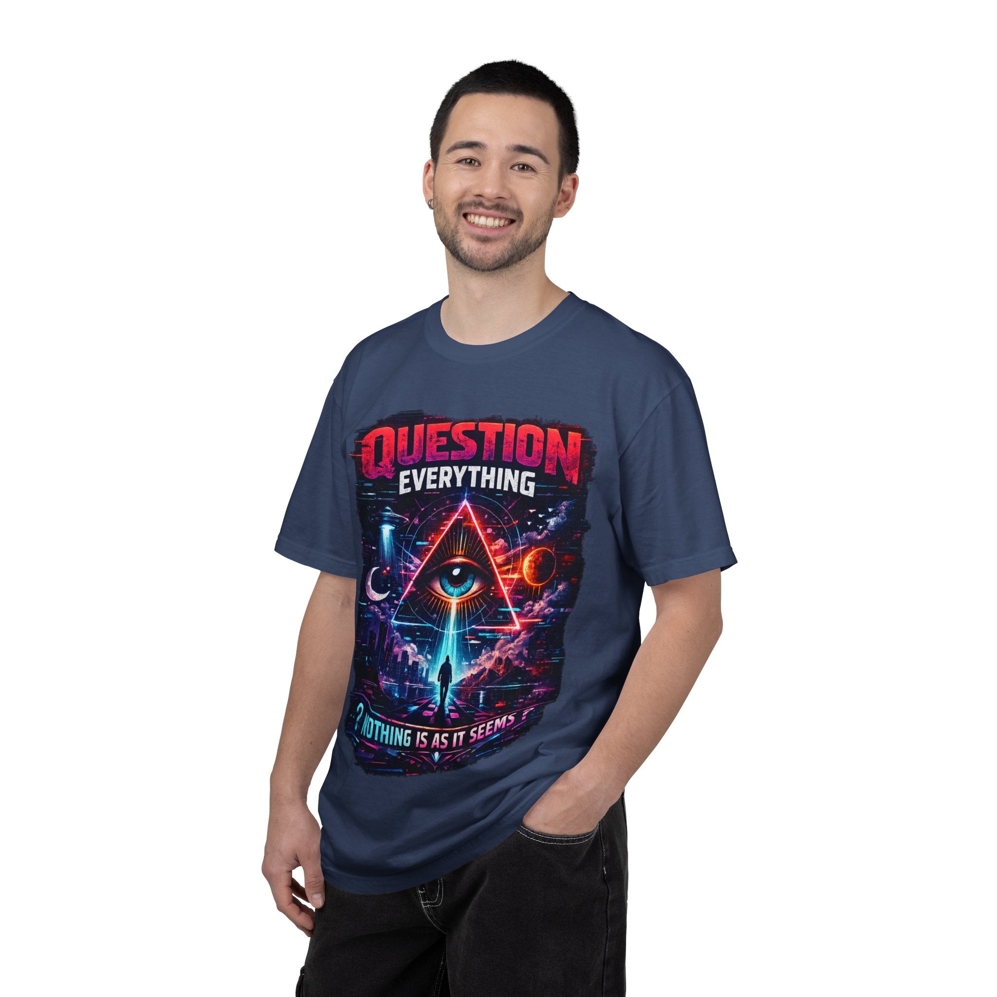 Question Everything T-Shirt — Mystical All-Seeing Eye Graphic Tee