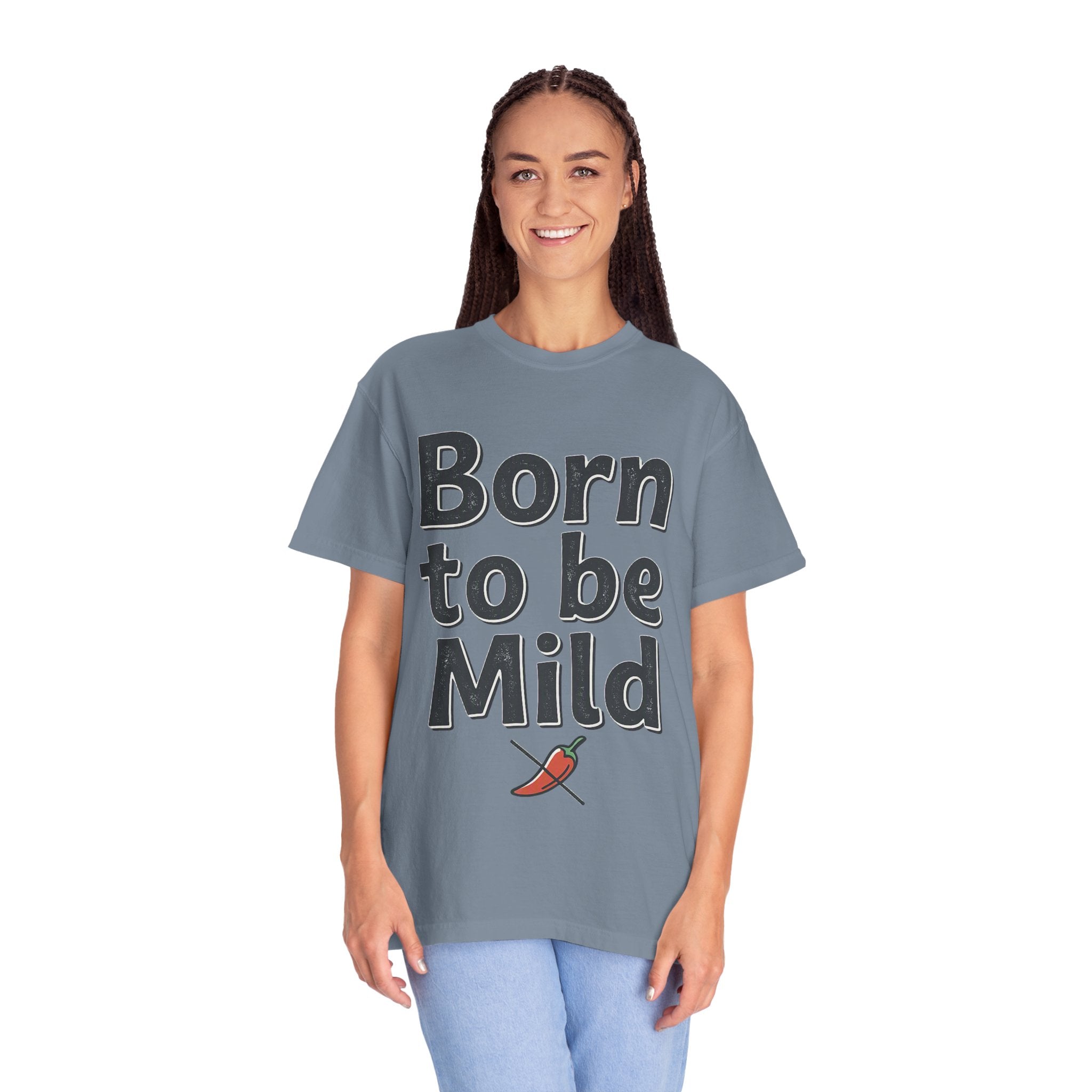 T-Shirt — "Born to be Mild" Funny Chili Pepper Graphic Tee