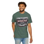 Redacted News Graphic T-Shirt — "REDACTED: You Can't Handle the Truth"