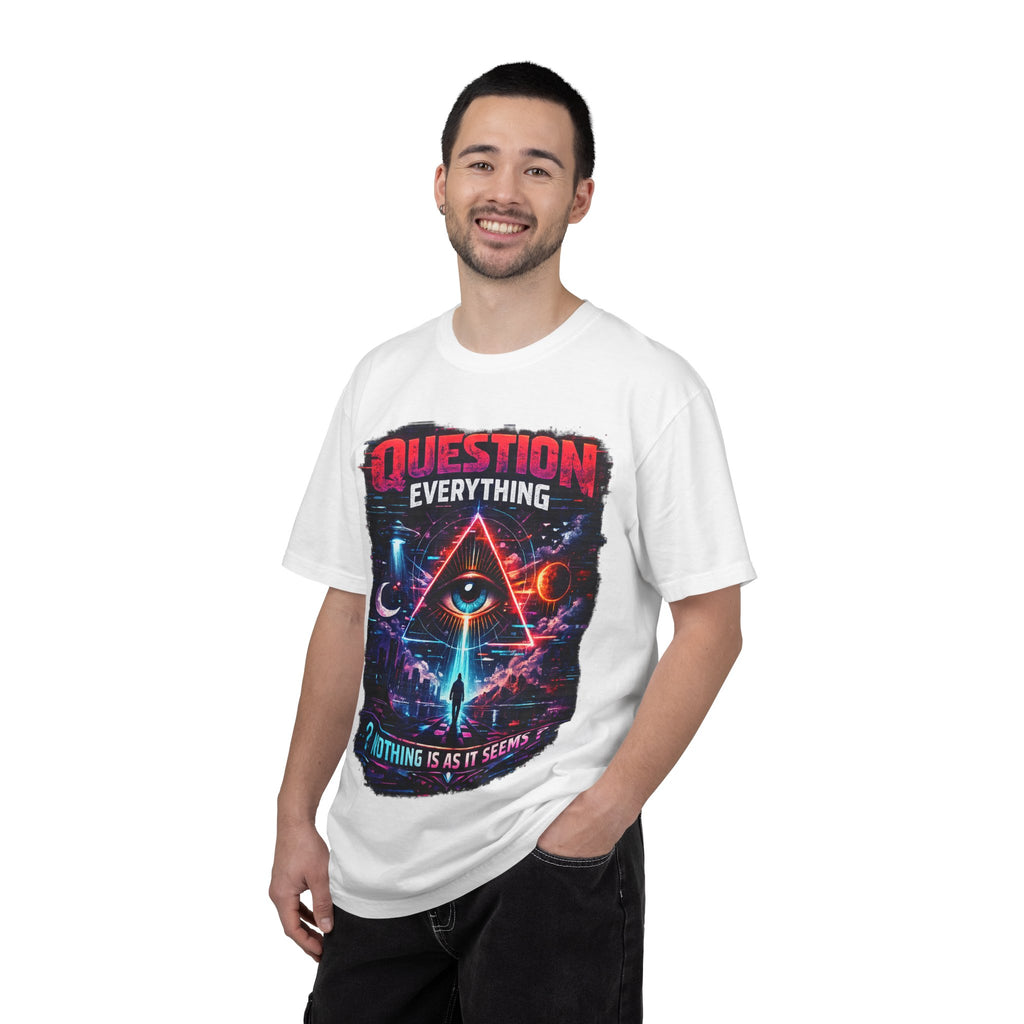 Question Everything T-Shirt — Mystical All-Seeing Eye Graphic Tee