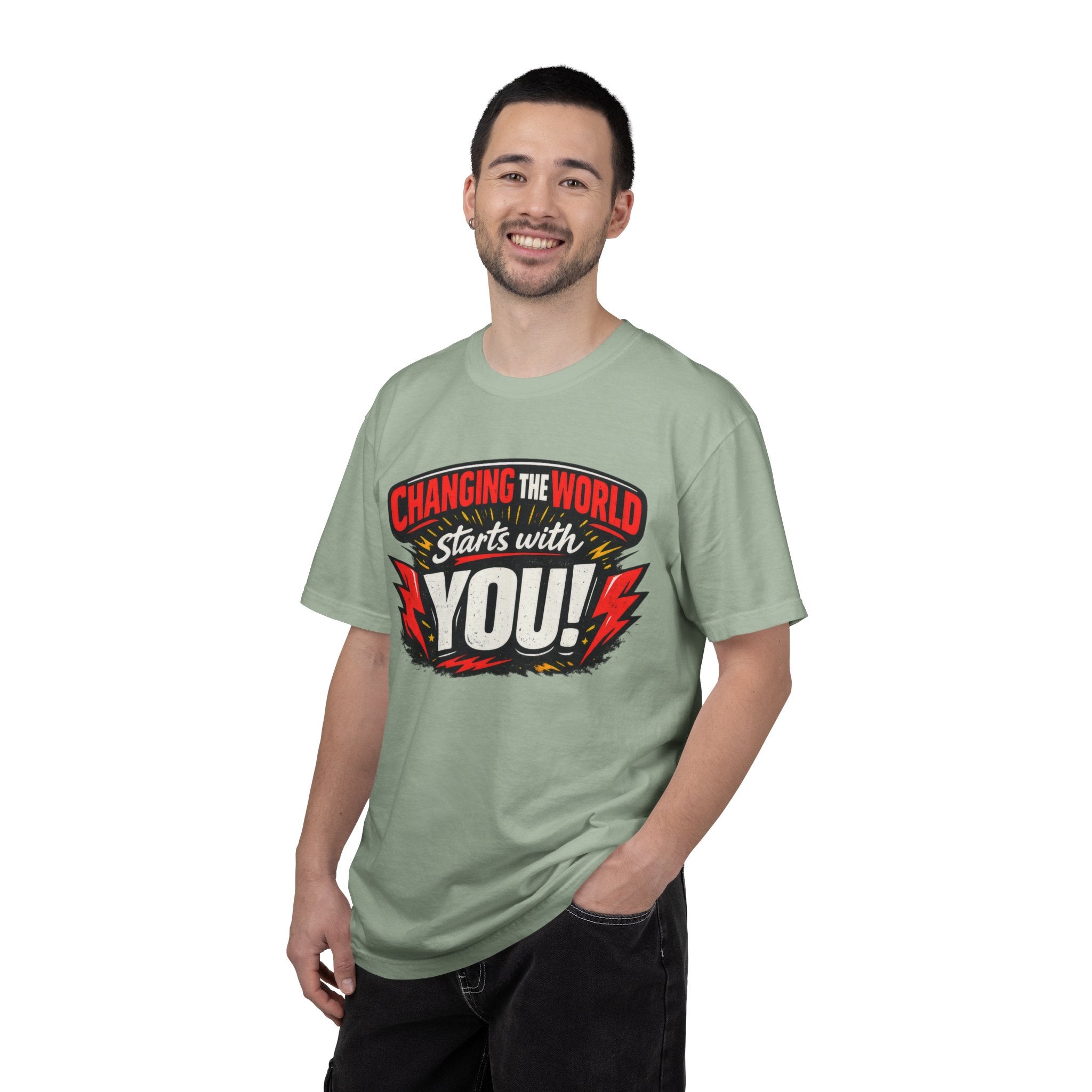 "Changing the World Starts with You" Motivational T-shirt