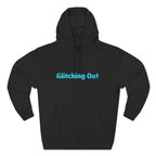 Retro Vaporwave Geometric Graphic ‘Glitching Out’ Fleece Hoodie