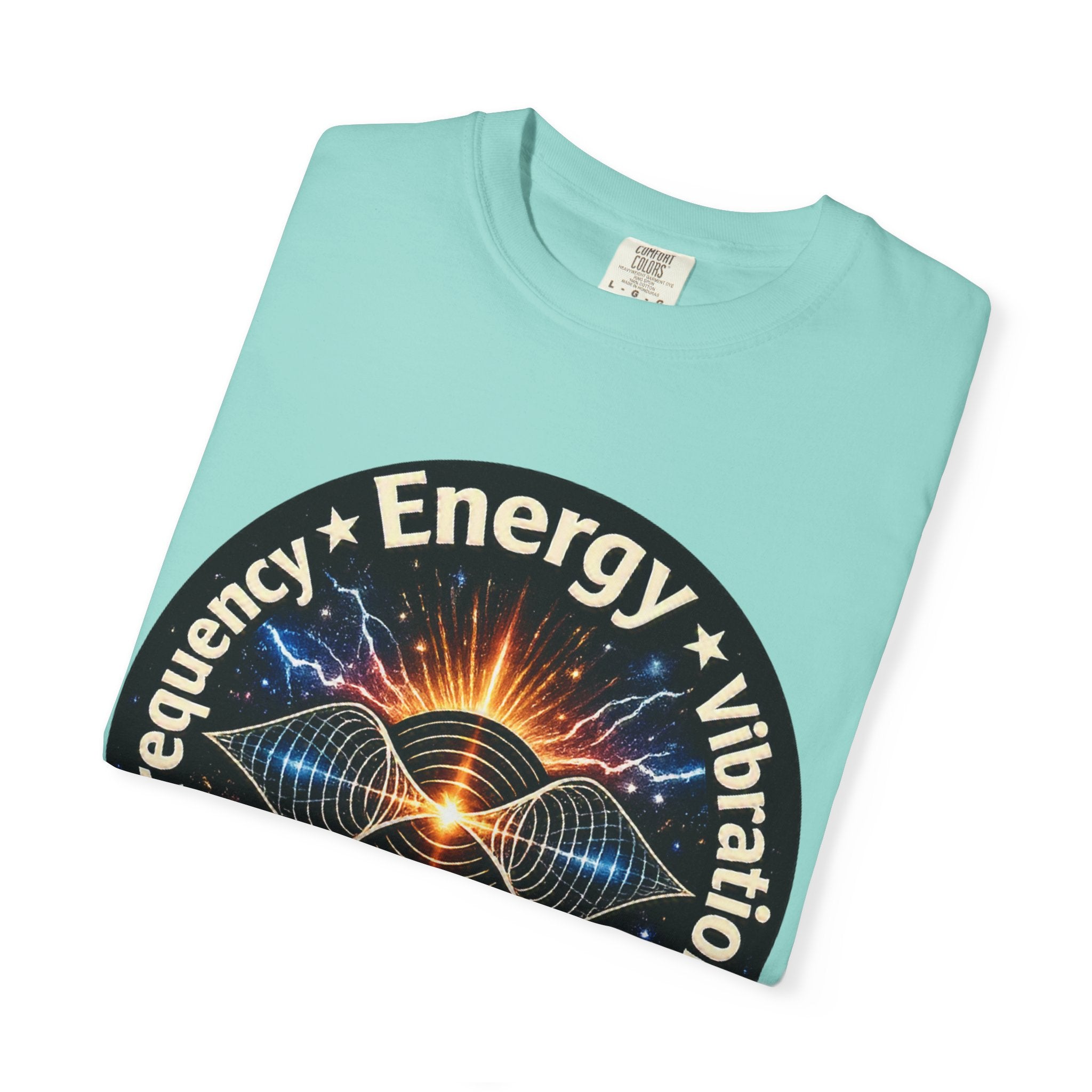 Energy & Vibration T-Shirt — "Frequency is Life" Spiritual Graphic Tee
