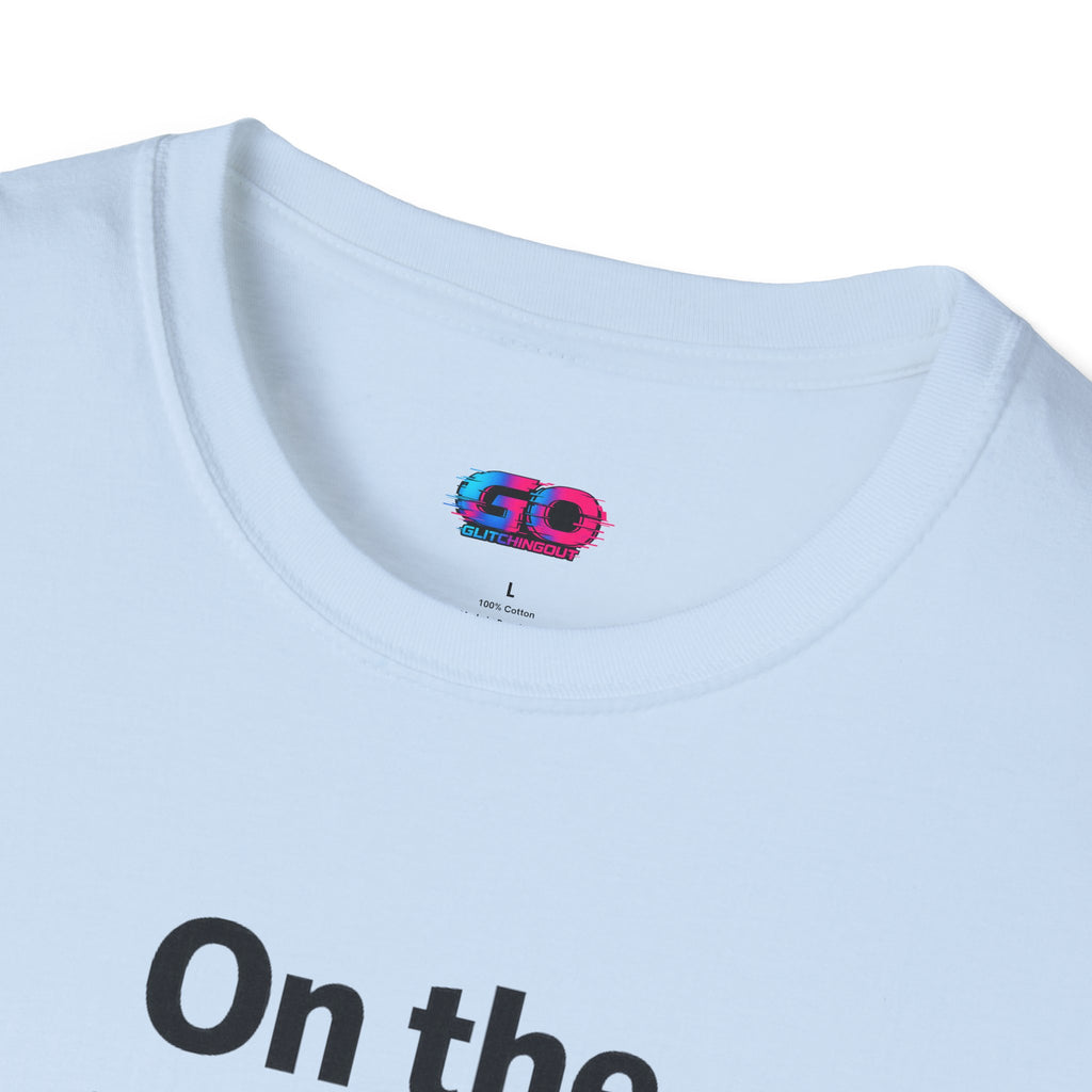 On the GO. Graphic T-Shirt — 'On the GO.' Retro Glitch Travel Tee
