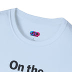 On the GO. Graphic T-Shirt — 'On the GO.' Retro Glitch Travel Tee