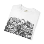 Voting Skeptic Graphic T-Shirt — "Waiting to See If Voting Changes Anything."