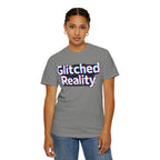 Glitched Reality T‑Shirt — Retro Glitch Graphic Tee with "Glitched Reality" Text