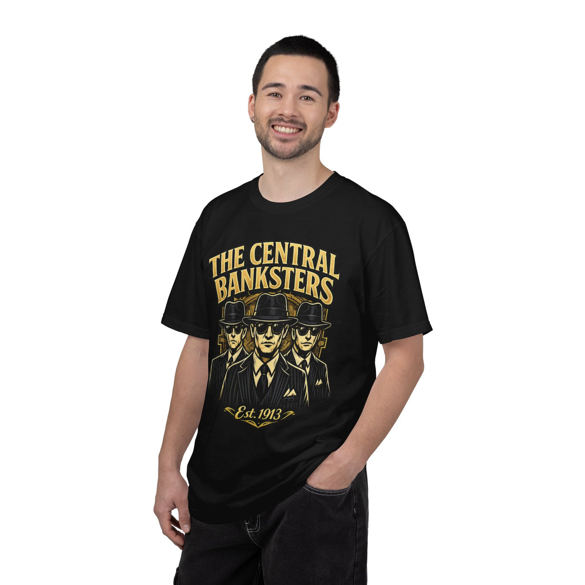 The Central Banksters Graphic T-Shirt — Retro Mobster Vintage Design