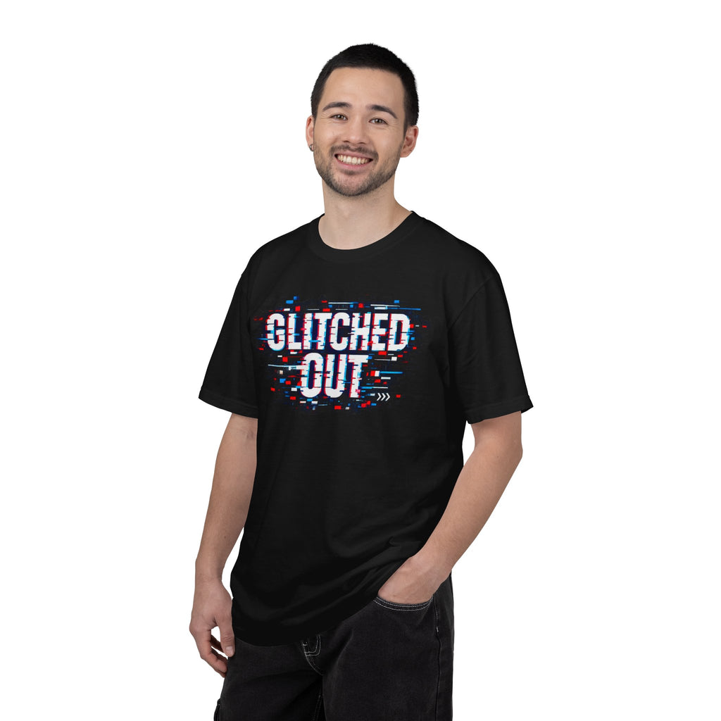 Glitched Out T-Shirt — Retro Glitch Graphic Tee