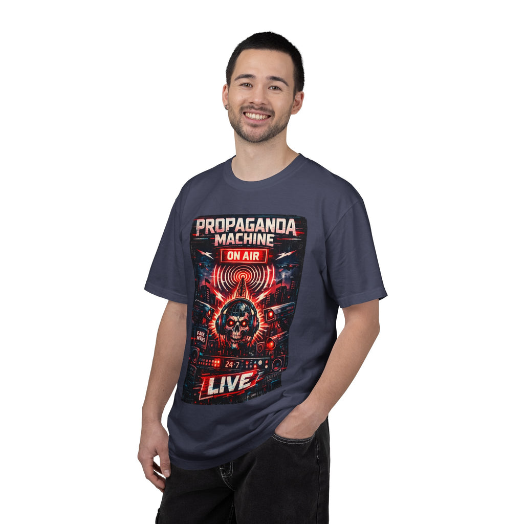 Propaganda Machine Live T-Shirt — Retro Radio Skull Graphic Tee