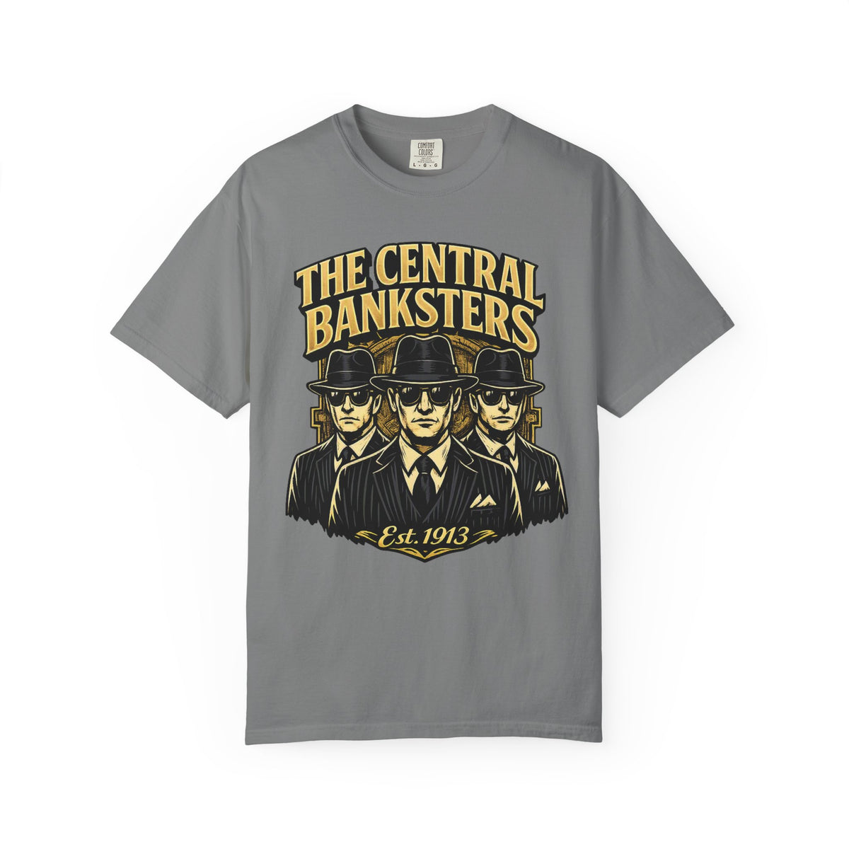 The Central Banksters Graphic T-Shirt — Retro Mobster Vintage Design