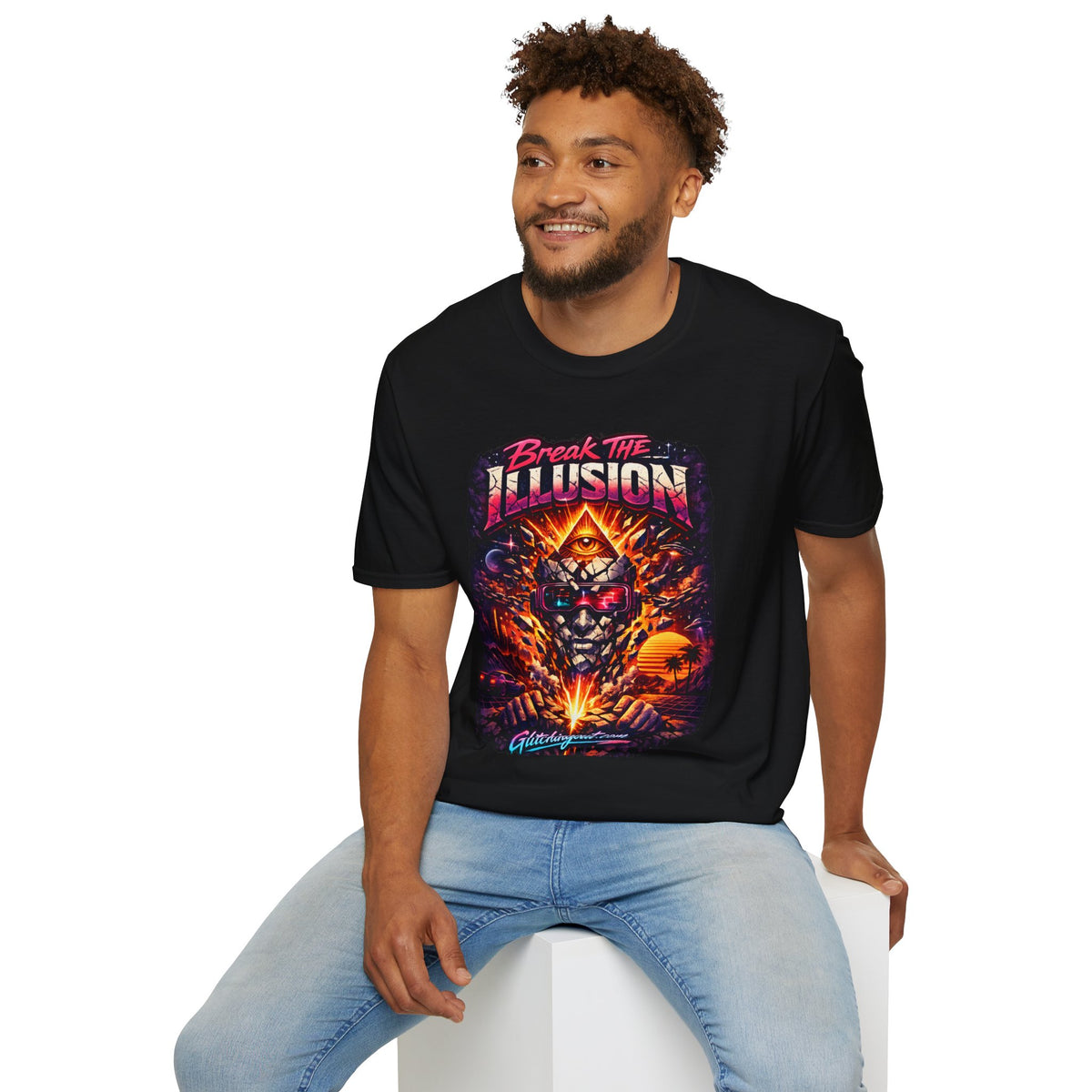 Break the Illusion Graphic T-Shirt — Psychedelic Tee