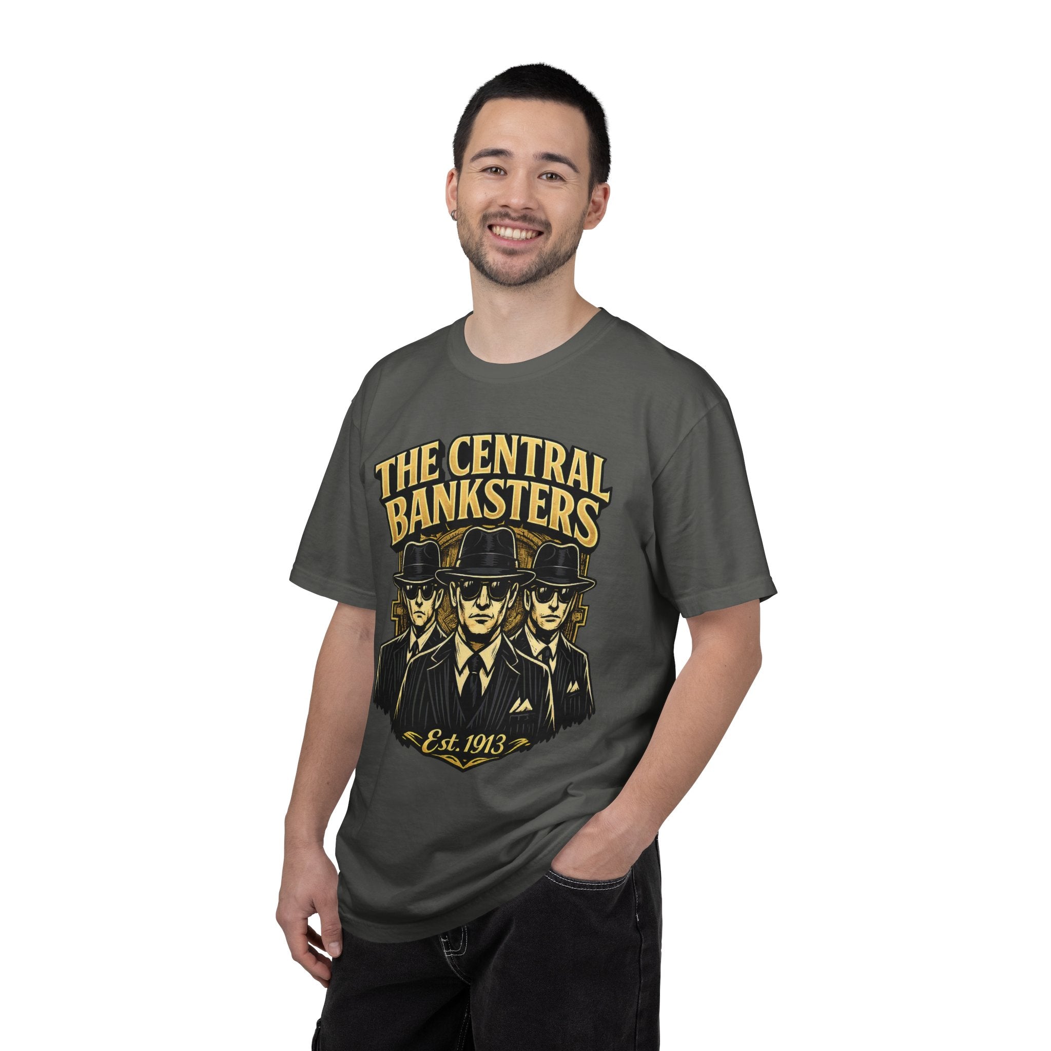 The Central Banksters Graphic T-Shirt — Retro Mobster Vintage Design