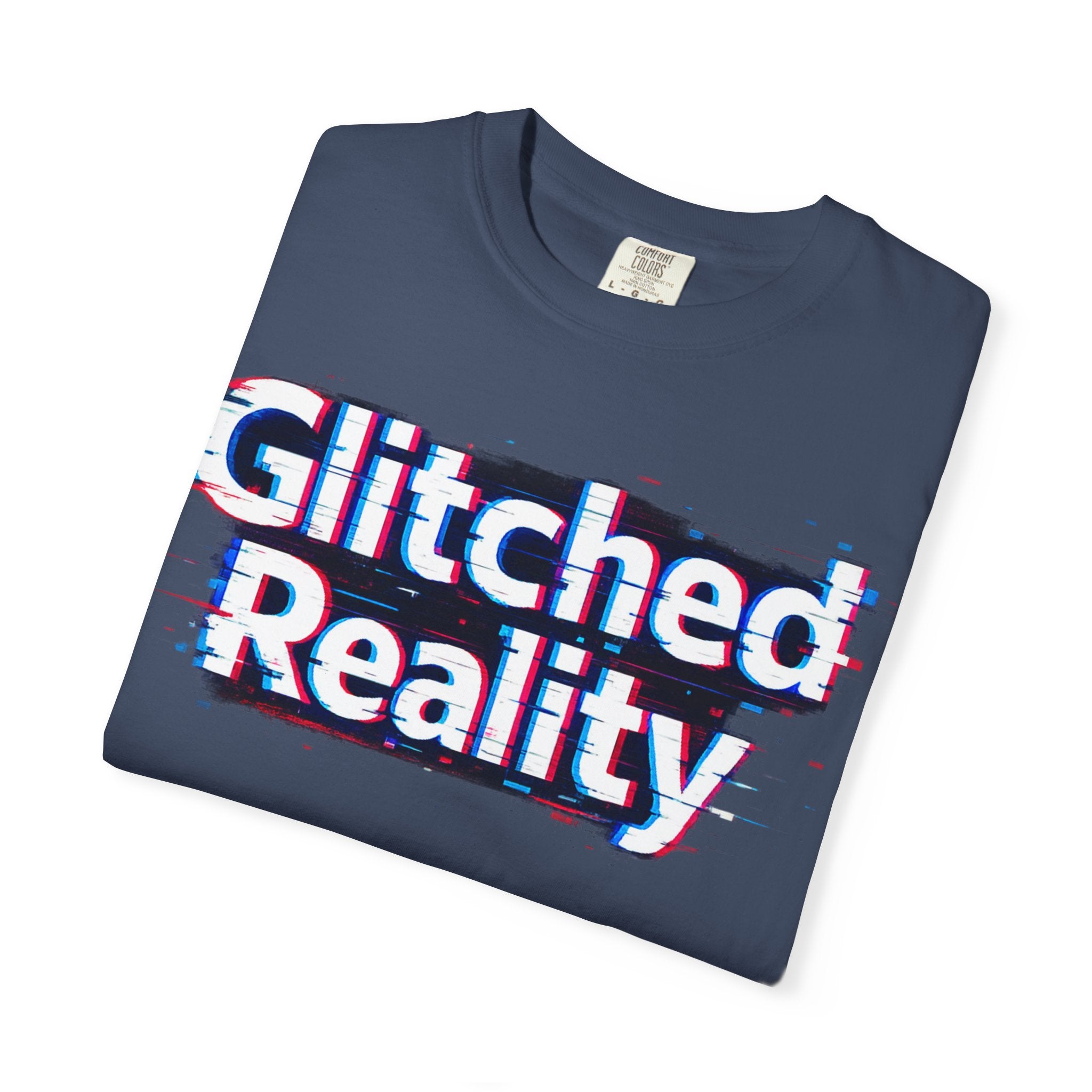 Glitched Reality T‑Shirt — Retro Glitch Graphic Tee with "Glitched Reality" Text