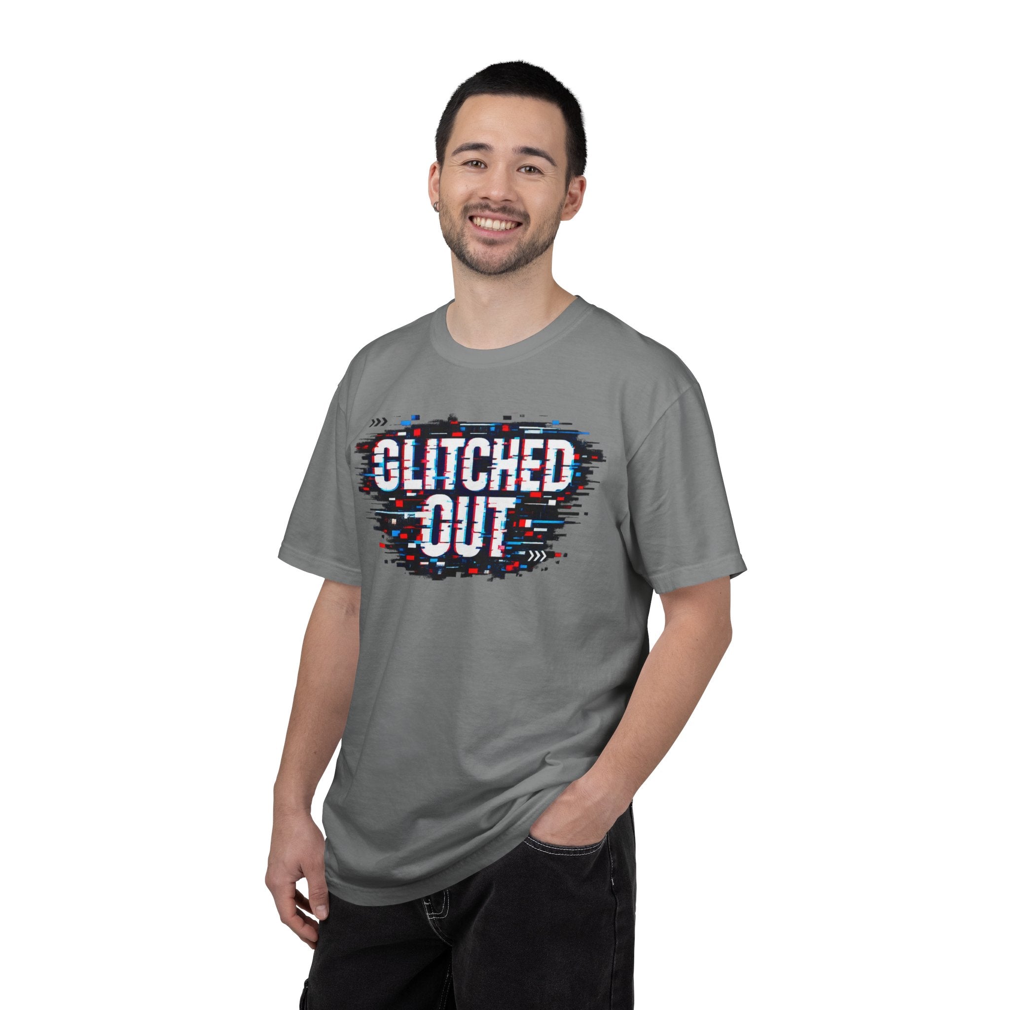 Glitched Out T-Shirt — Retro Glitch Graphic Tee